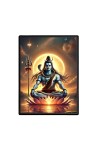 Shiva Laminated Photo - 5x7 Inches, Divine Blessings for Home & Office and Temple Decoration
