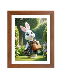 AI Funny Cute Squirrel Art Picture for Kids - 18x22 inches, Brown Color - Perfect Wall Decor for Children's Room