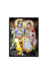 Radha Krishna Laminated Photo - 5x7 Inches, Divine Blessings for Home & Office and Temple Decoration