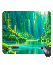 Customized Serenity of Nature Picture Sublimation Mouse Pad | 8 X 7.5 Inch | Smooth Cloth Surface | Non-Slip Rubber Base | Personalized Mousepad for Laptop & Desktop (F17097)