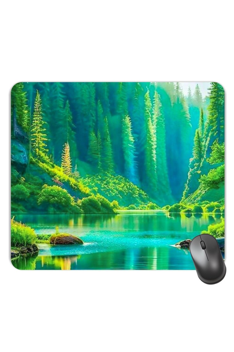 Customized Serenity of Nature Picture Sublimation Mouse Pad | 8 X 7.5 Inch | Smooth Cloth Surface | Non-Slip Rubber Base | Personalized Mousepad for Laptop & Desktop (F17097)