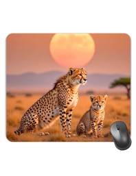Customized Wild Animals Picture Sublimation Mouse Pad | 8 X 7.5 Inch | Smooth Cloth Surface | Non-Slip Rubber Base | Personalized Mousepad for Laptop & Desktop (F17338)