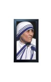 Hitech Sales Mother Teresa Wall-Mount Rectangular Polystyrene Photo Frame Home Decoration and Gifting, 9.6 x 15.6 inches Black Frame (Pack of 1, Printed Photo)