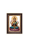 Maa Lakshmi Digital Print Photo 6.7x8.7 inches - Vibrant Religious Wall Art for Home or Office Decor.