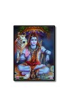 Shiva Laminated Photo - 5x7 Inches, Divine Blessings for Home & Office and Temple Decoration