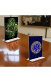 Islamic Allah Acrylic T-Style Photo Stand, Compact and Stylish Spiritual Display, easily change 2 photos (Pack of 1)