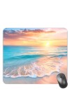 Customized Beautiful Sea Picture Sublimation Mouse Pad | 8 X 7.5 Inch | Smooth Cloth Surface | Non-Slip Rubber Base | Personalized Mousepad for Laptop & Desktop (F17090)