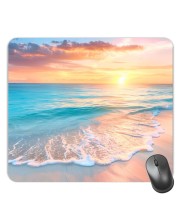 Customized Beautiful Sea Picture Sublimation Mouse Pad | 8 X 7.5 Inch | Smooth Cloth Surface | Non-Slip Rubber Base | Personalized Mousepad for Laptop & Desktop (F17090)