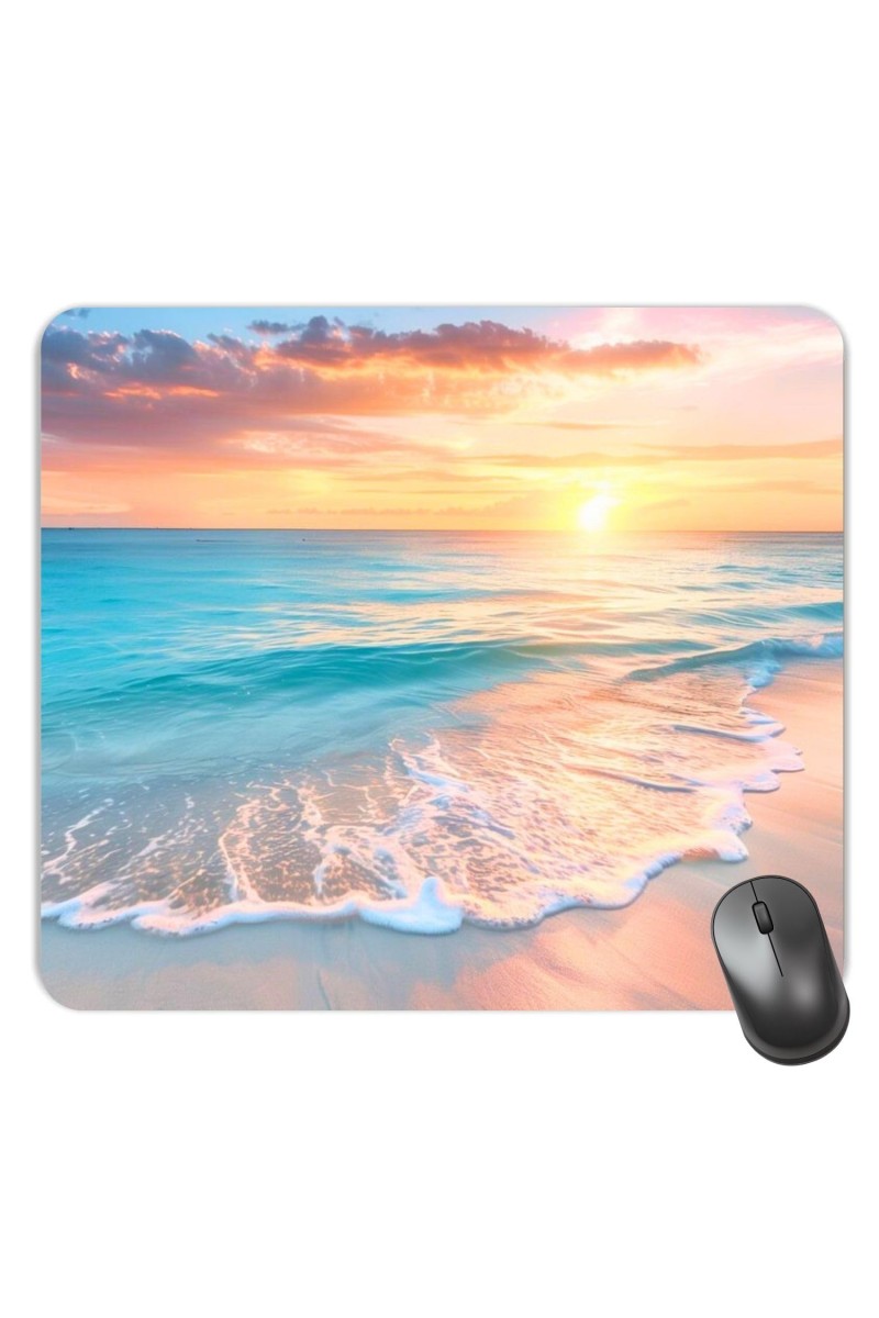 Customized Beautiful Sea Picture Sublimation Mouse Pad | 8 X 7.5 Inch | Smooth Cloth Surface | Non-Slip Rubber Base | Personalized Mousepad for Laptop & Desktop (F17090)