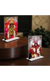 Debi Tara Acrylic T-Style Photo Stand, Compact and Stylish Spiritual Display, easily change 2 photos (Pack of 1)