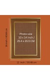 God Indra Photo Frame - 12x16 Inches, Brown Wooden Frame for Home, Office & Temple decoration