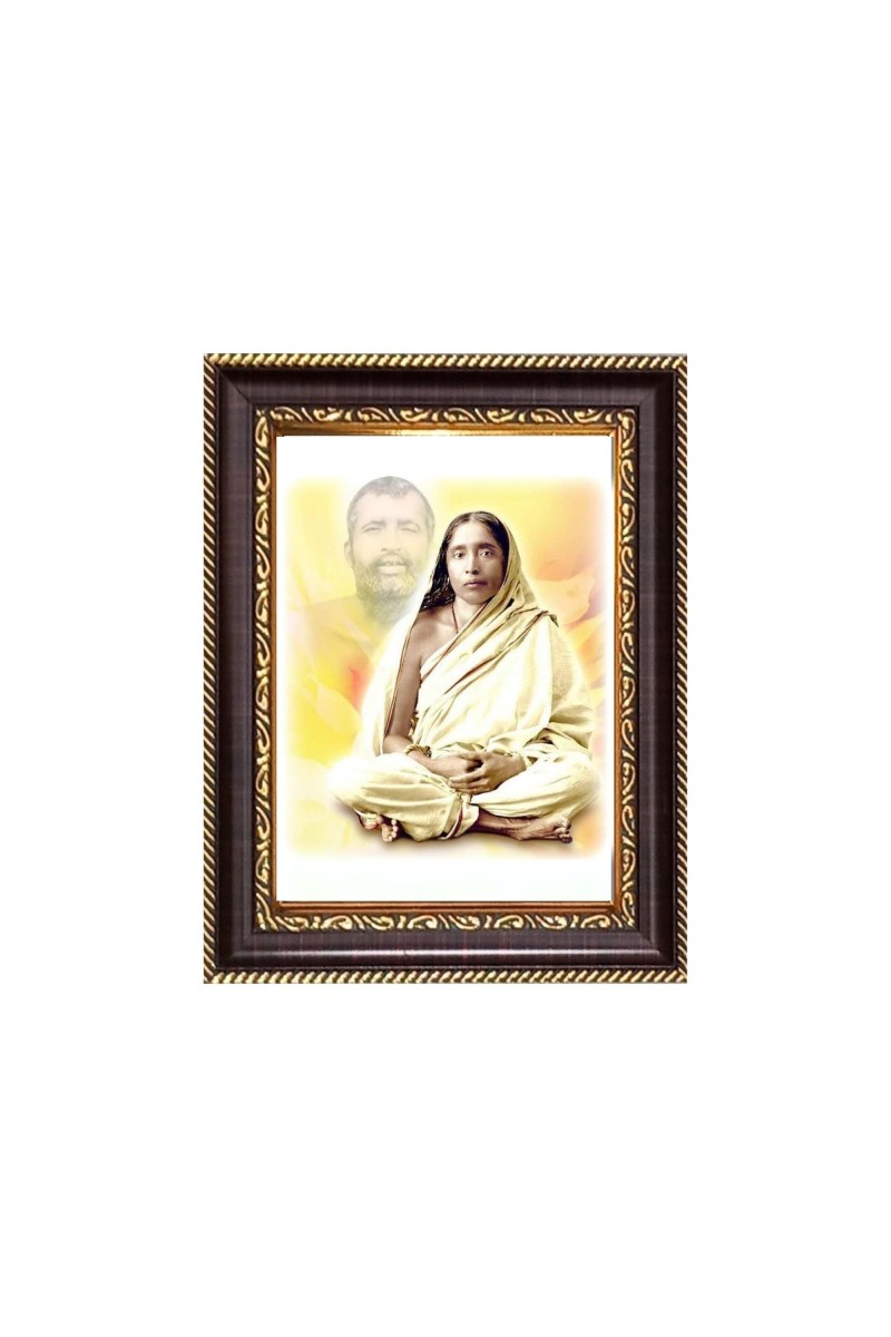 Maa Sarada Digital Print Photo 6.7x8.7 inches - Vibrant Religious Wall Art for Home or Office Decor.