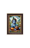 Bal Gopal Bal Krishna Digital Print Photo 6.7x8.7 inches - Vibrant Religious Wall Art for Home or Office Decor.