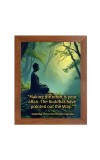 Buddha & Famous Quote Brown Frame, 10x14InchesInspirational Wall Art for Office, Home DecorIdeal Spiritual Gift