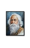 Rabindranath Tagore Laminated Photo (9x11 Inches Without glass) Divine Blessings for Table and Walls,Home & Office and Temple Decoration