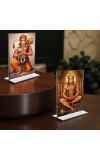 Sri Hanuman Acrylic T-Style Photo Stand, Compact and Stylish Spiritual Display, easily change 2 photos (Pack of 1)