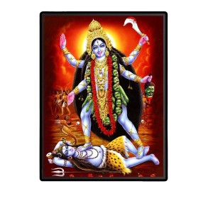 Kali Laminated Photo - 5x7 Inches, Divine Blessings for Home & Office and Temple Decoration Kali Laminated Photo - 5x7 Inches, Divine Blessings for Home & Office and Temple Decoration