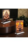 Sri Hanuman Acrylic T-Style Photo Stand - 7x9 Inches, Compact and Stylish Spiritual Display, easily change 2 photos (Pack of 1)