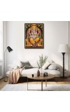 Ganesh Laminated Photo - 5x7 Inches, Divine Blessings for Home & Office and Temple Decoration