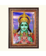 Sri Ram and Sri Hanuman Color Photo 10x14 Inch - Vibrant Religious Wall Art for Home or Office Decor.