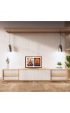 Goddess parvathi and durga Photo Frame - 13x17Inches - Spiritual Artwork for Home Decor, Puja Room and Office Decoration