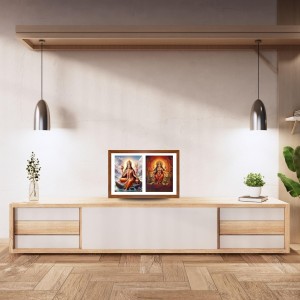 Goddess parvathi and durga Photo Frame - 15x19Inches - Spiritual Artwork for Home Decor, Puja Room and Office Decoration Goddess parvathi and durga Photo Frame - 15x19Inches - Spiritual Artwork for Home Decor, Puja Room and Office Decoration