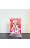HiTechMart Saraswati Maa Acrylic Photo Frame, Hindu God Idol Picture for Home, Office and Mandir, Decorative Frame for Pooja and Gifting