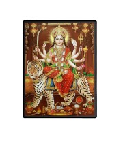 Durga Laminated Photo - 5x7 Inches, Divine Blessings for Home & Office and Temple Decoration