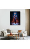 Krishna Laminated Photo - 5x7 Inches, Divine Blessings for Home & Office and Temple Decoration