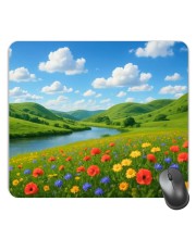Customized Beautiful Nature Picture Sublimation Mouse Pad | 8 X 7.5 Inch | Smooth Cloth Surface | Non-Slip Rubber Base | Personalized Mousepad for Laptop & Desktop (F17081)