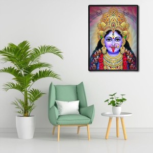 Kali Laminated Photo - 5x7 Inches, Divine Blessings for Home & Office and Temple Decoration