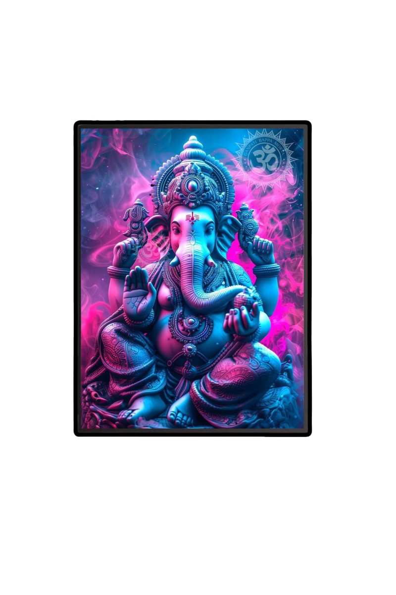 Ganesh Laminated Photo - 5x7 Inches, Divine Blessings for Home & Office and Temple Decoration