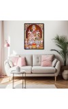 Lakshmi Kubera Laminated Photo - 5x7 Inches, Divine Blessings for Home & Office and Temple Decoration