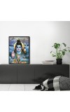 Shiva Laminated Photo - 5x7 Inches, Divine Blessings for Home & Office and Temple Decoration