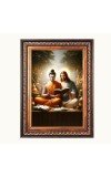 Lord Gautam Buddha and Lord Jesus Christ Color Photo 12x16 Inch - Vibrant Religious Wall Art for Home or Office Decor.