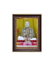 Sri Ramkrishna Digital Print Photo 6.7x8.7 inches - Vibrant Religious Wall Art for Home, Office and Temple Decor.