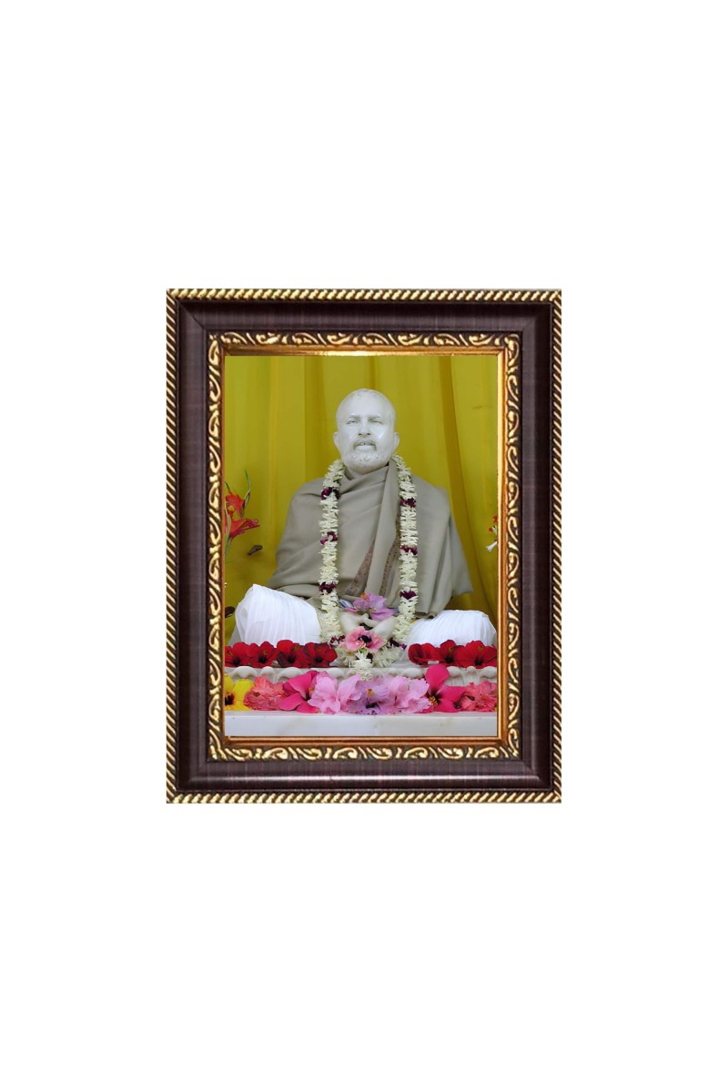Sri Ramkrishna Digital Print Photo 6.7x8.7 inches - Vibrant Religious Wall Art for Home, Office and Temple Decor.
