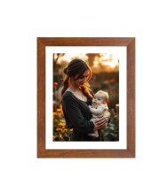 Mother and Child Colored Photograph |Heartwarming Wall Art | Perfect for Home or Nursery