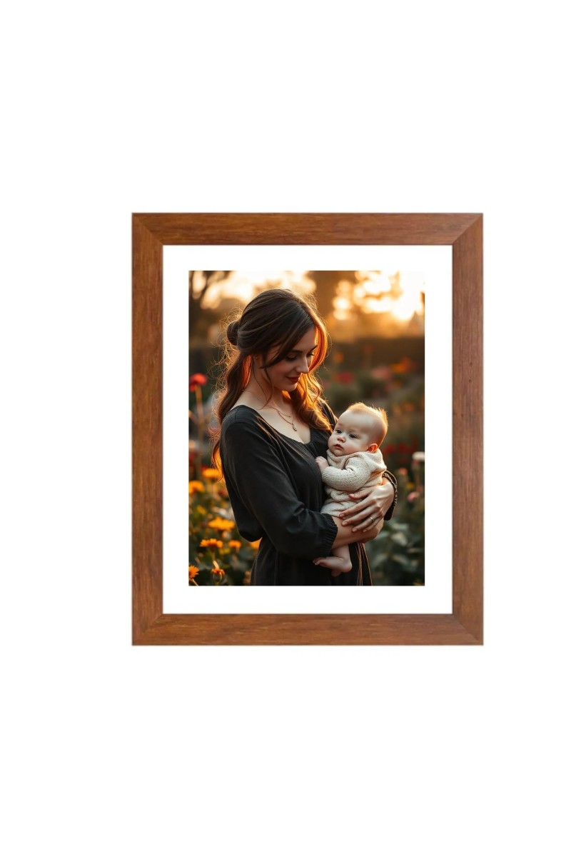 Mother and Child Colored Photograph |Heartwarming Wall Art | Perfect for Home or Nursery