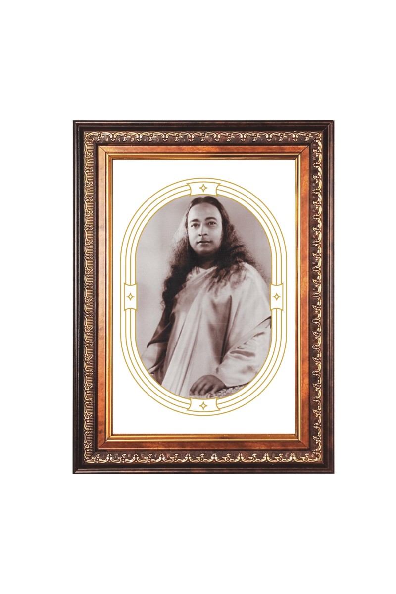 Sri Paramahansa Yogananda Color Photo 10x14 Inch - Vibrant Religious Wall Art for Home or Office Decor.