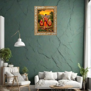 Shravan Kumar Digital Print Photo 6.7x8.7 inches - Vibrant Religious Wall Art for Home or Office Decor.