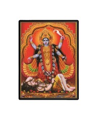 Kali Laminated Photo - 5x7 Inches, Divine Blessings for Home & Office and Temple Decoration