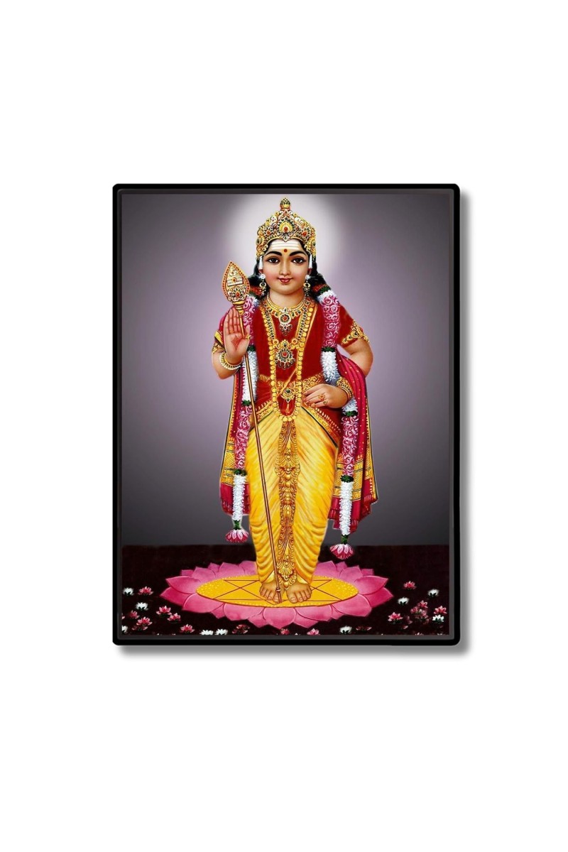 Kartikeya Laminated Photo - 11x13 Inches, Divine Blessings for Home & Office and Temple Decoration