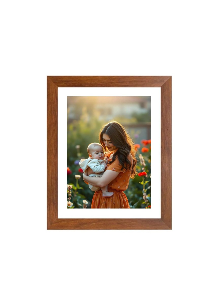 Mother and Child Colored Photograph |Heartwarming Wall Art | Perfect for Home or NurseryDecoration