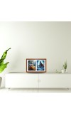 Lord krsihna and lord shiva Photo Frame - 19x23Inches - Spiritual Artwork for Home Decor, Puja Room and Office Decoration