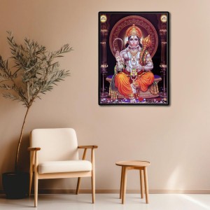 Hanuman Laminated Photo - 5x7 Inches, Divine Blessings for Home & Office and Temple Decoration