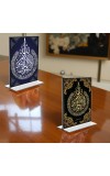 Islamic Allah Acrylic T-Style Photo Stand - 7x9 Inches, Compact and Stylish Spiritual Display, easily change 2 photos (Pack of 1)