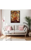 Ram Darbar Laminated Photo - 5x7 Inches, Divine Blessings for Home & Office and Temple Decoration