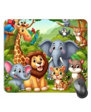 Customized Cartoon Animals Picture Sublimation Mouse Pad | 8 X 7.5 Inch | Smooth Cloth Surface | Non-Slip Rubber Base | Personalized Mousepad for Laptop & Desktop (F17405)