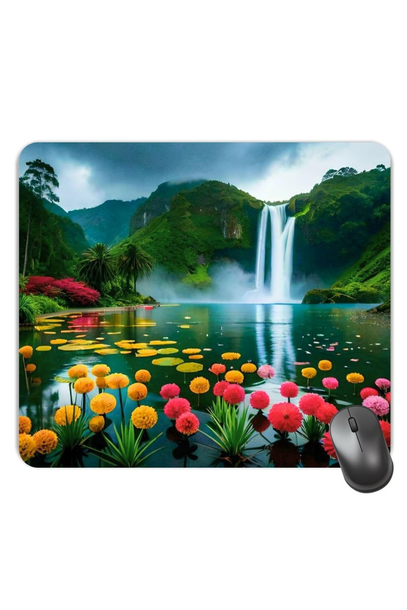 Customized Serenity of Nature Picture Sublimation Mouse Pad | 8 X 7.5 Inch | Smooth Cloth Surface | Non-Slip Rubber Base | Personalized Mousepad for Laptop & Desktop (F17096)